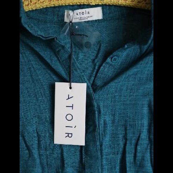 NWT- Atoir- Bondi Dress in Sea (Teal Green)- Small - Picture 5 of 5